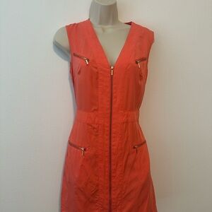 Bebe Vibrant Orange Dress